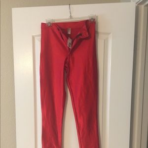 American Apparel Disco Pants- Red
